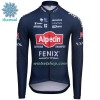 Wielershirt 2022 Alpecin-Fenix Winter Thermal Fleece - Blauw